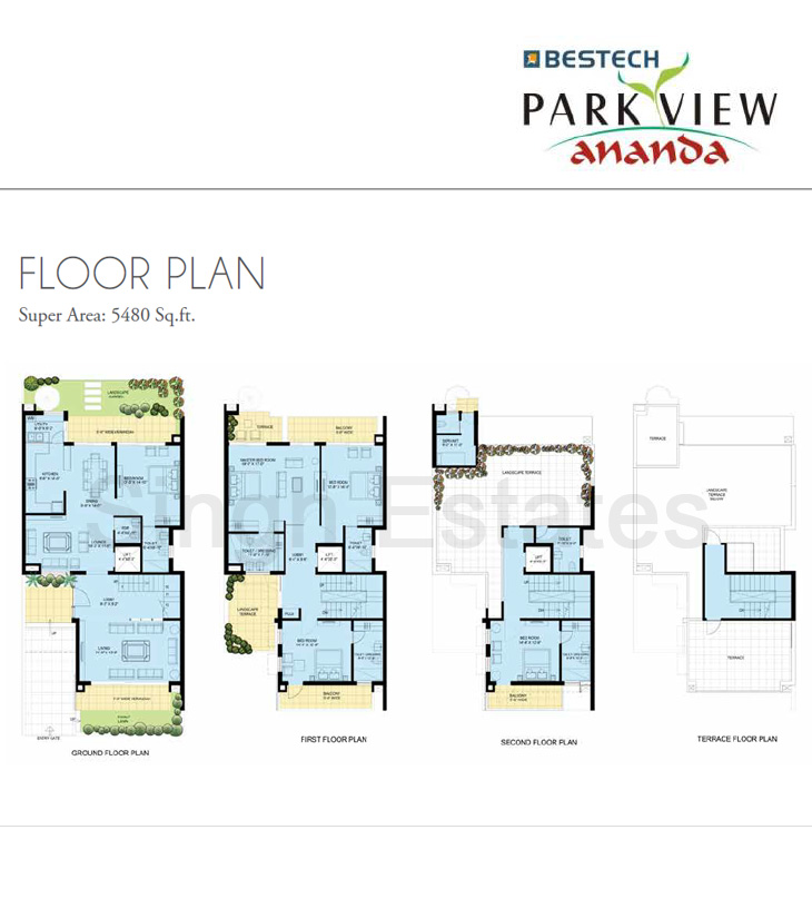 Bestech Park View Ananda Villas 5480 Sqft layout