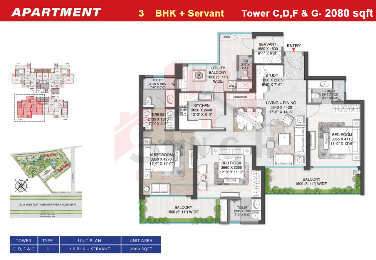 M3M Mansion 2080 sqft
