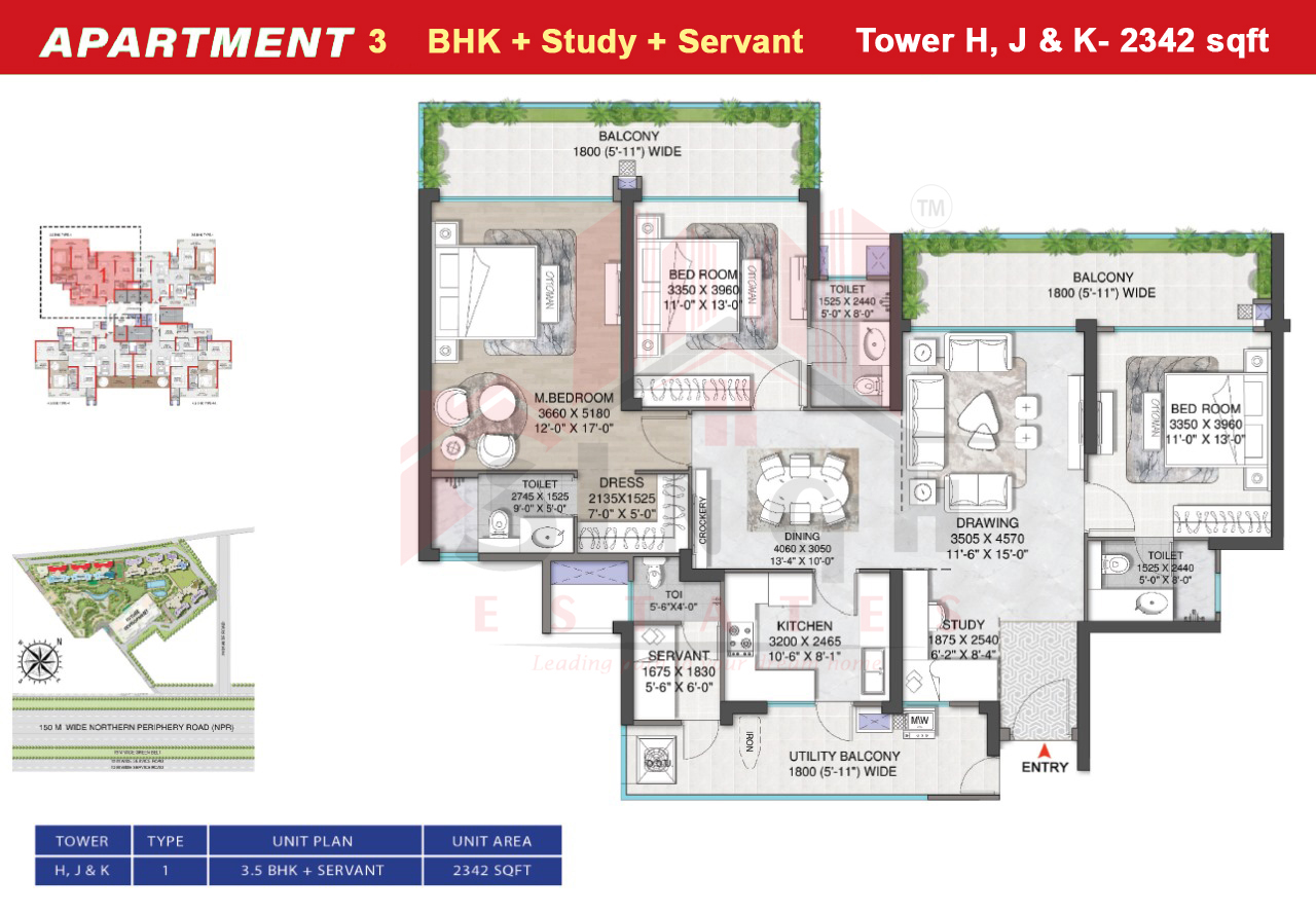 M3M Mansion 2342 Sqft